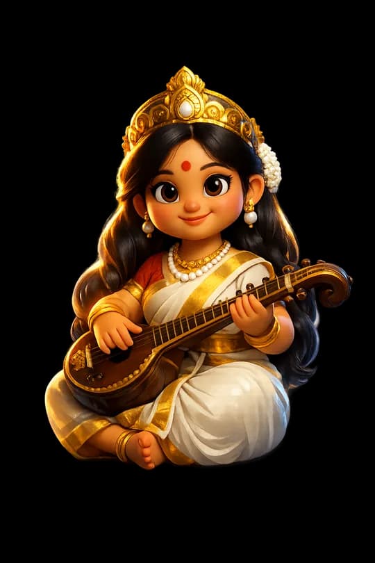 माँ सरस्वती चित्र
