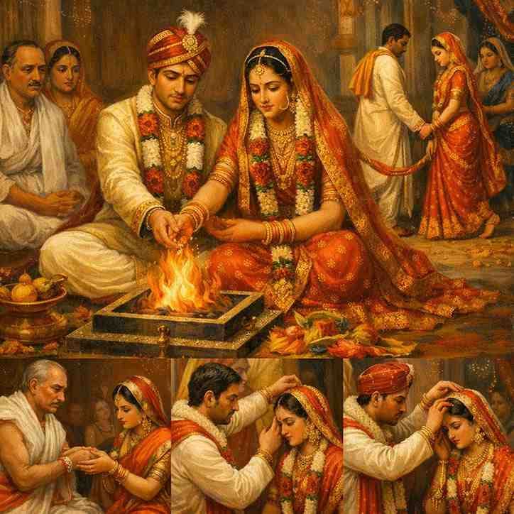 विवाह संस्कार पूजा विधि: हिंदू विवाह की शास्त्रसम्मत विधि, सप्तपदी एवं कन्यादान